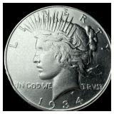 1934 Silver Peace Dollar UNCIRCULATED