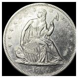 1861 Silver Half Dollar (Seated Liberty) UNCIRCULA