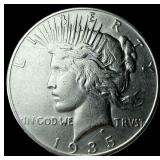 1935-S Silver Peace Dollar CLOSELY UNCIRCULATED