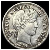 1914-D Silver Barber Dime CHOICE AU