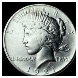 1921 Silver Peace Dollar CHOICE AU