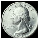 1932-D Silver Washington Quarter UNCIRCULATED