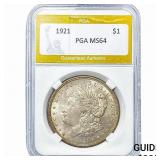 1921 Morgan Silver Dollar PGA MS64