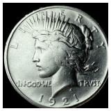 1921 Silver Peace Dollar CHOICE AU