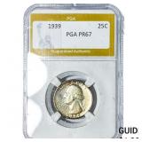 1939 Washington Silver Quarter PGA PR67