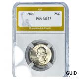 1944 Washington Silver Quarter PGA MS67