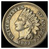 1863 Indian Head Cent CLOSELY UNCIRCULATED