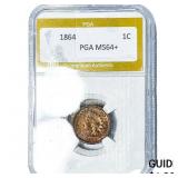 1864 Indian Head Cent PGA MS64+