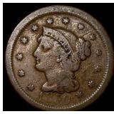 1850 Braided Hair Large Cent ABOUT  UNCIRCULATED