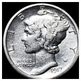 1917-D Mercury Dime CLOSELY UNCIRCULATED
