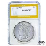 1878-S Morgan Silver Dollar PGA MS63