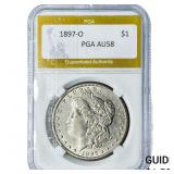 1897-O Morgan Silver Dollar PGA AU58