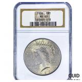 1926 Silver Peace Dollar NGC MS63