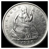 1856 Silver Seated Liberty Half Dollar  CLOSELY U