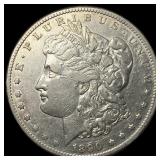 1890-CC Silver Morgan Dollar CLOSELY UNCIRCULATED