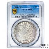 1884-CC Morgan Silver Dollar PCGS MS62