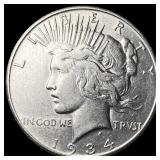 1934 Silver Peace Dollar CHOICE AU
