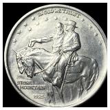 1925 Stone Mountain Silver Half Dollar GEM BU