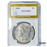 1898 Morgan Silver Dollar PGA MS66