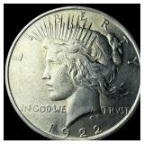 1922 Silver Peace Dollar CLOSELY UNCIRCULATED