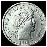 1910 Barber Dime UNCIRCULATED