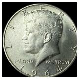 1964-D Silver Kennedy Half Dollar CHOICE BU
