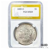 1889-O Morgan Silver Dollar PGA MS64