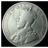 1911 Canada Silver 50 Cents NEARLY UNCIRCULATED
