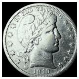 1910-S Silver Barber Half Dollar NEARLY UNCIRCULAT