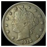 1912-D Liberty Head Nickel NEARLY UNCIRCULATED