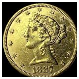 1887-S Gold $5 Half Eagle UNCIRCULATED