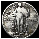 1930 Standing Liberty Silver Quarter NEARLY  UNCI