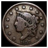 1837 Coronet Head Large Cent LIGHTLY  CIRCULATED