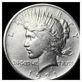 1921 Silver Peace Dollar CHOICE AU