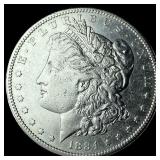 1884-S Silver Morgan Dollar CHOICE AU
