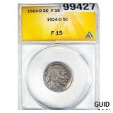 1924-D Buffalo Nickel ANACS F15