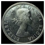 1958 Canada Silver Dollar British Columbia GEM BU