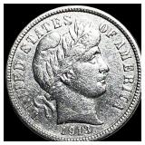 1913 Silver Barber Dime CHOICE AU