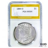 1884-O Morgan Silver Dollar PGA MS64