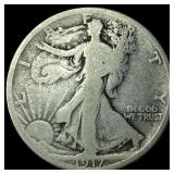 1917 Walking Liberty Half Dollar LIGHTLY CIRCULATE