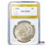 1921 Morgan Silver Dollar PGA MS65
