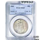 1941 Walking Liberty Half Dollar PCGS MS65