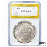 1887 Morgan Silver Dollar PGA MS66