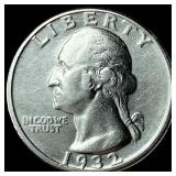 1932-D Silver Washington Quarter UNCIRCULATED