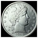 1915-D Silver Barber Half Dollar UNCIRCULATED
