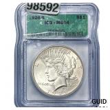 1926-S Silver Peace Dollar ICG MS64
