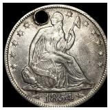 1854 Arrows Seated Liberty Half Dollar HIGH  GRAD