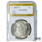 1883-CC Morgan Silver Dollar PGA MS64