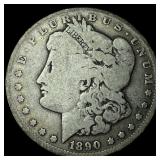 1890-CC Silver Morgan Dollar LIGHTLY CIRCULATED
