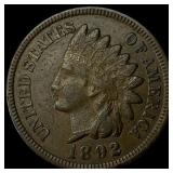 1892 Indian Head Cent CLOSELY UNCIRCULATED